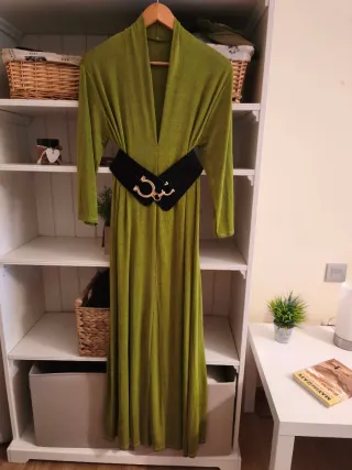 Vestido verde largo