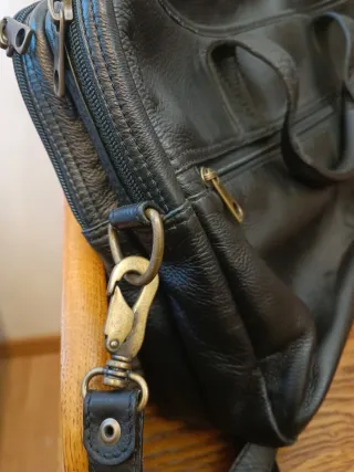 Maletín de piel CRIO negro