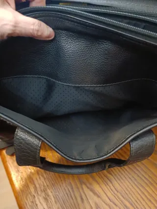 Maletín de piel CRIO negro