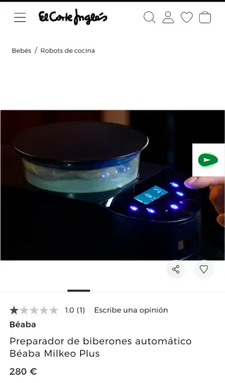 Preparador de biberones Béaba Milkeo Plus