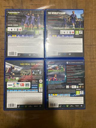 PS4 FIFA 14, 22, 23 y PES 2015