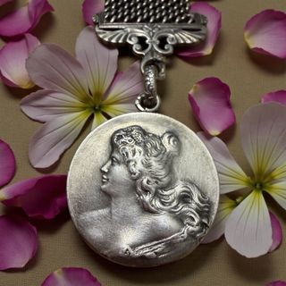 Raro Gioiello Argento Massiccio Fine 800