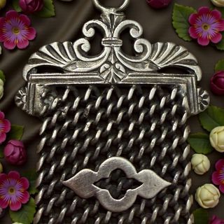 Raro Gioiello Argento Massiccio Fine 800