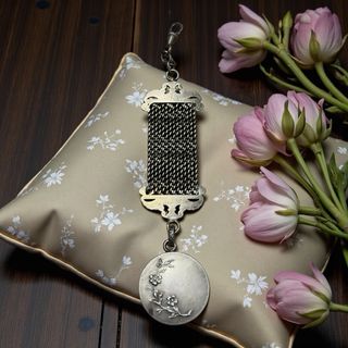 Raro Gioiello Argento Massiccio Fine 800