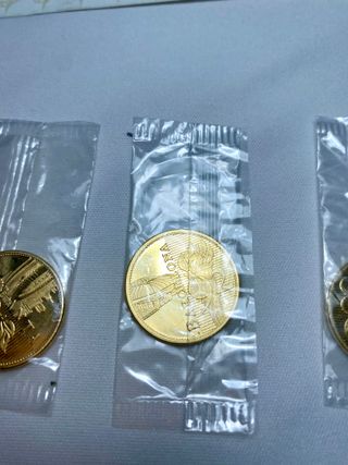 Colección 10 Medallas Olimpiadas Oro 22k