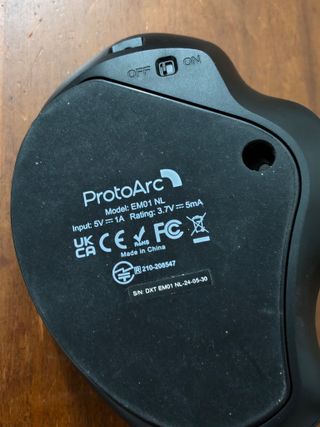 Trackball Protoarc EM01 Nero