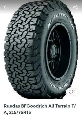Neumáticos BFGoodrich All-Terrain 215/75/15