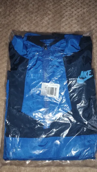 Giacca a vento Nike bambino blu