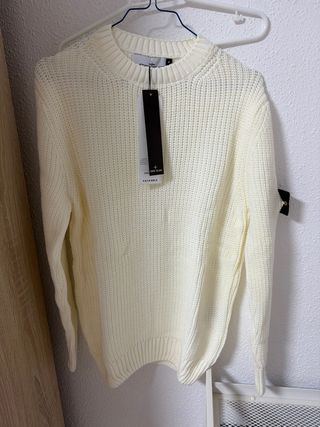 Jersey Stone Island Hombre Beige Talla L