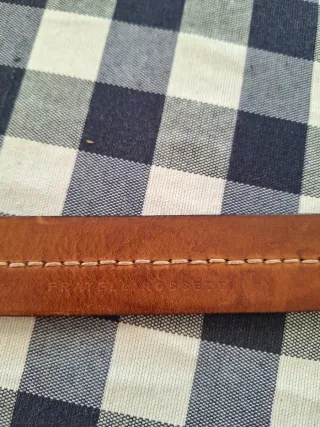 Cintura Fratelli Rossetti Vintage Pelle Marrone