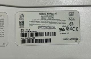 Teclado Microsoft Retro 1995 Beige.