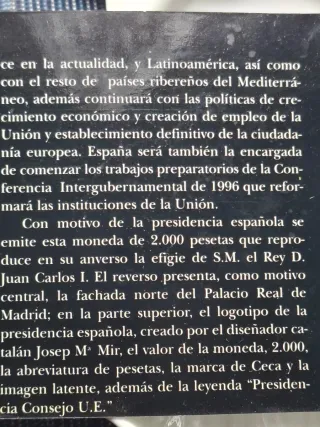 Cartera 2000 Pesetas Plata España 1995