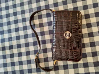 Borsa vintage J.Perez in pelle marrone