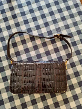 Borsa vintage J.Perez in pelle marrone