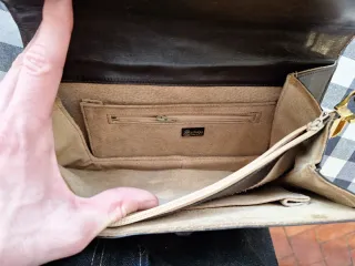 Borsa vintage J.Perez in pelle marrone