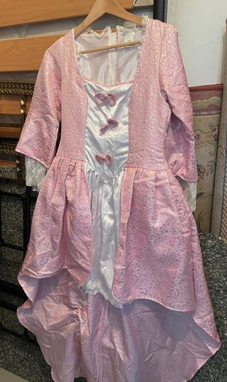 Disfraz Cortesana Rosa y Blanco Talla Única