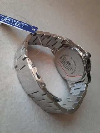 Orologio R&G TIME Quarzo Uomo Nero Argento