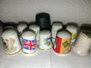 Colección 11 dedales decorativos