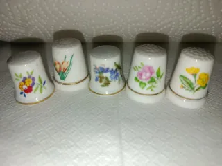 Colección 11 dedales decorativos