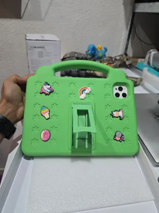 Tablet PC Infantil Verde y Blanca