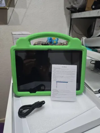 Tablet PC Infantil Verde y Blanca
