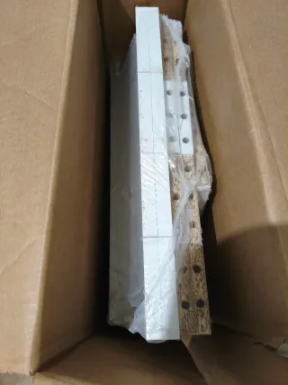 Mesa de cocina madera blanca 120x60 cm