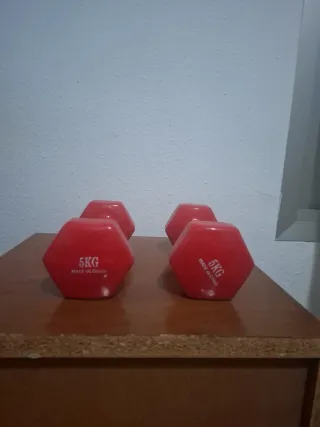 Mancuernas 5kg (Rojas)