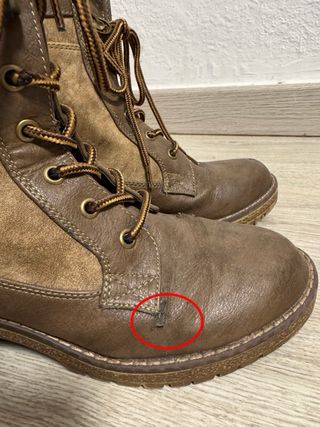 Botas Mustang Tacon Marrones Talla 38