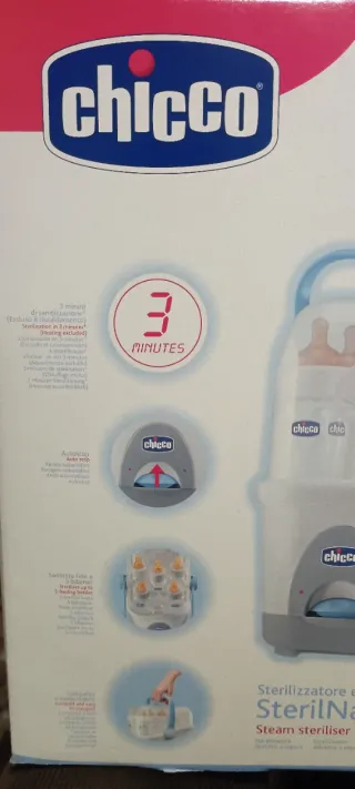 Esterilizador Chicco SterilNatural Eléctrico Vapor
