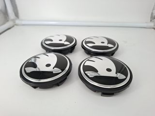 4 Coprimozzi Skoda 65mm Nuovi