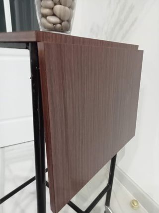 Tavolo ausiliario vintage in metallo e formica