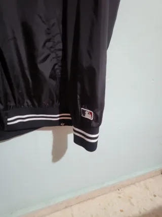 Chaqueta Béisbol Pirates Negra y Dorada