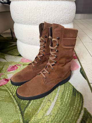 Stivaletti Frau camoscio marroni stivali sneakers