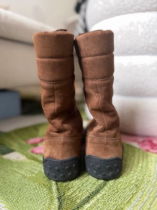 Stivaletti Frau camoscio marroni stivali sneakers