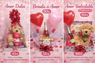 Arreglos San Valentín: Osito, Caja Romántica, Rosa