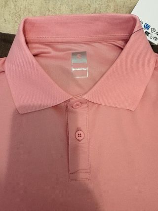 Polo Coral Talla S Mujer/Niña dos botones suave