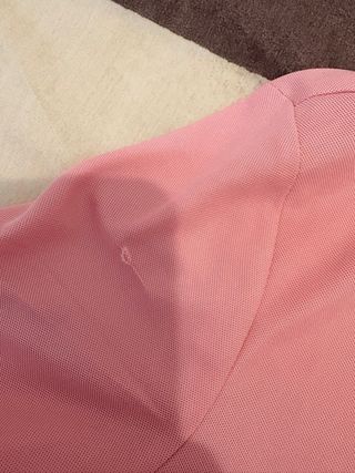 Polo Coral Talla S Mujer/Niña dos botones suave