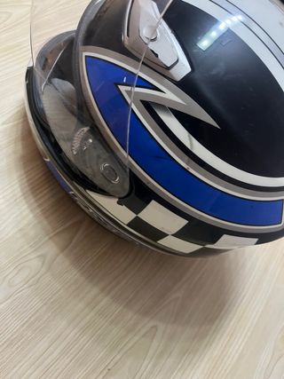 Casco Moto RXA Negro/Blanco/Azul