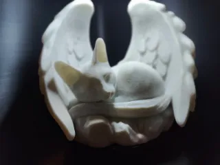 Figura Gato con Alas Ángel