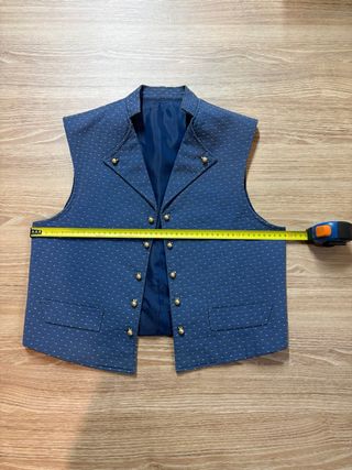 Chaleco fallero azul talla M