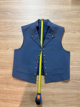 Chaleco fallero azul talla M