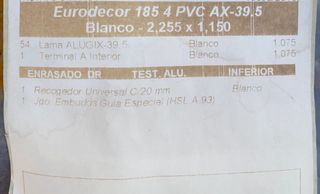 Cajón persiana aurodecor 185