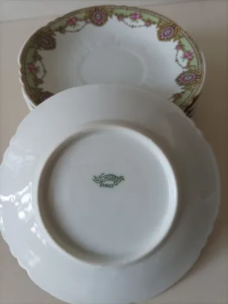 6 Platos de Porcelana Limoges