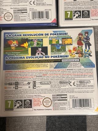 Lote Pokémon X, Y y Zafiro Alfa precintado