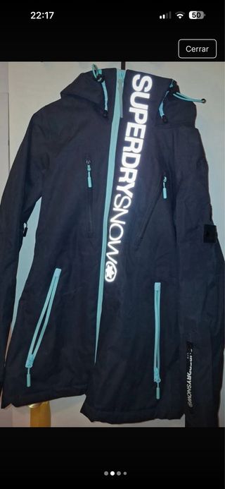 Chaqueta Superdry 2 en 1 Negra y Azul