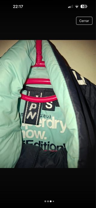 Chaqueta Superdry 2 en 1 Negra y Azul