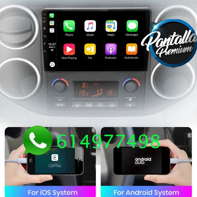 Radio Pantalla CARPLAY GPS para Citroen Berlingo