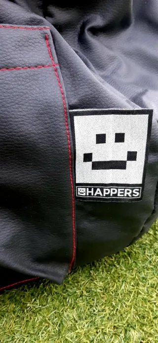 Puf Gamer Junior Polipiel Rojo Negro