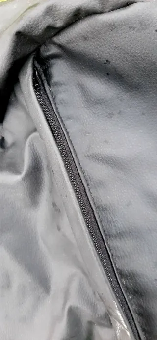 Puf Gamer Junior Polipiel Rojo Negro