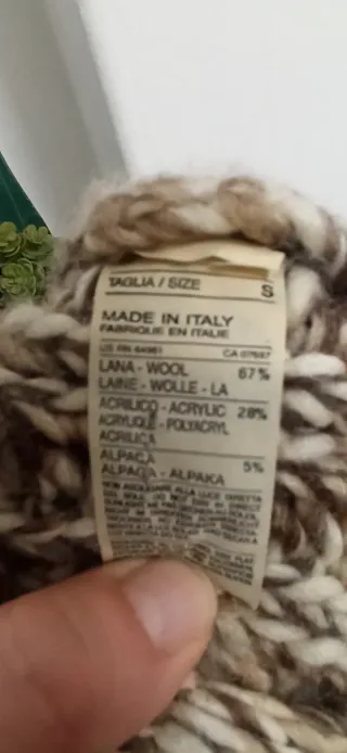 Giacca Sisley lana alpaca Y2K